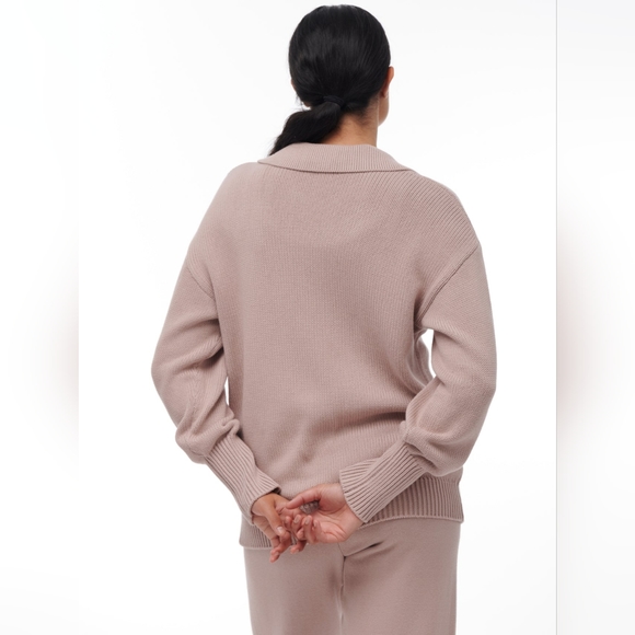 [XL] NWT Paper Label V-Neck Caspian Pullover Cotton Knit Sweater - Picture 3 of 10